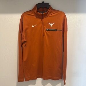 Nike Men's Burnt Orange Longhorns Quarter Zip Pullover